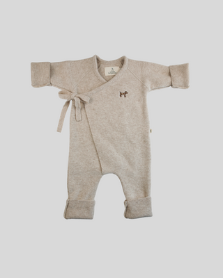 Merino wrap wool suit that grows with the baby