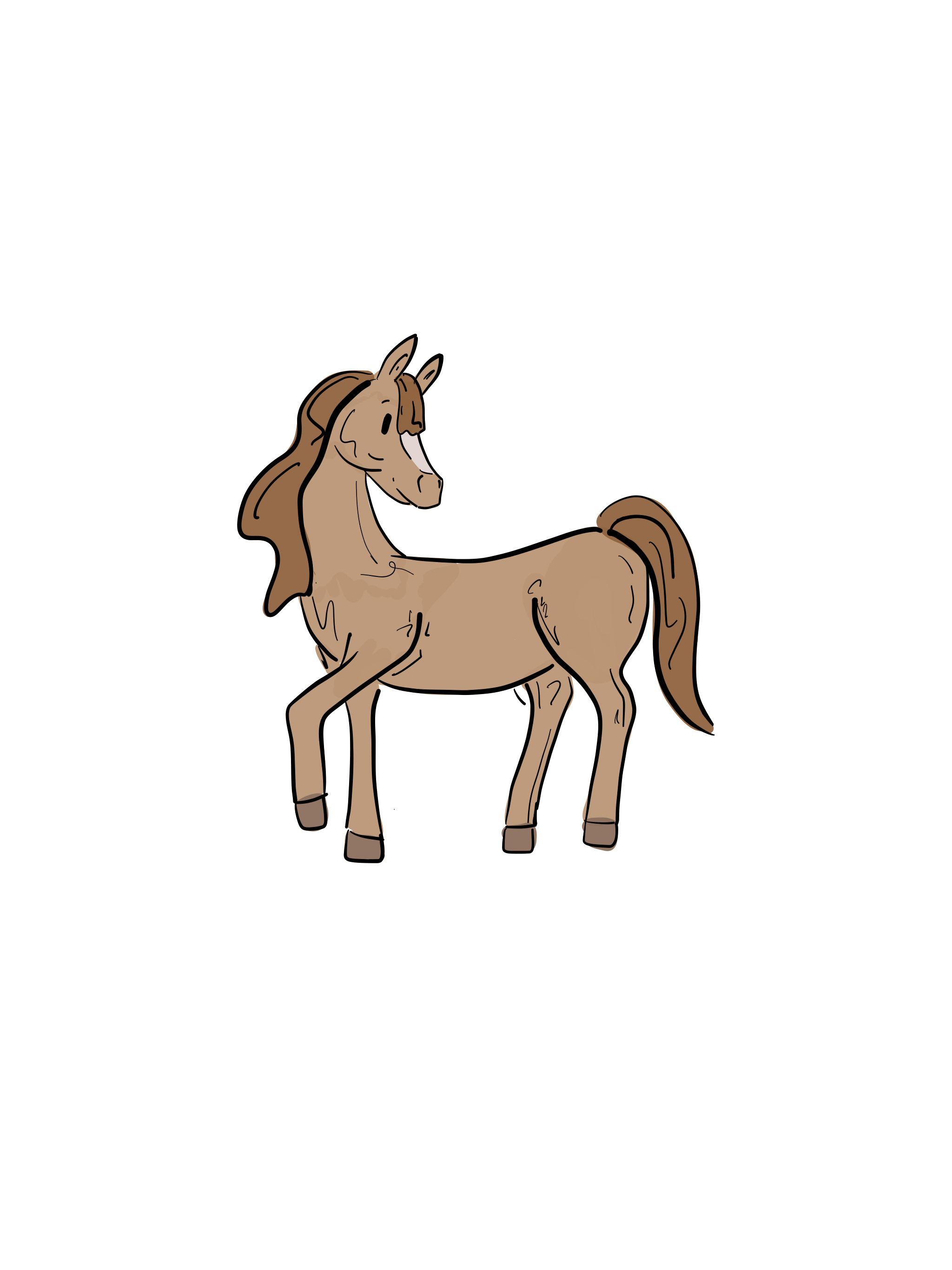Illustration Pferd