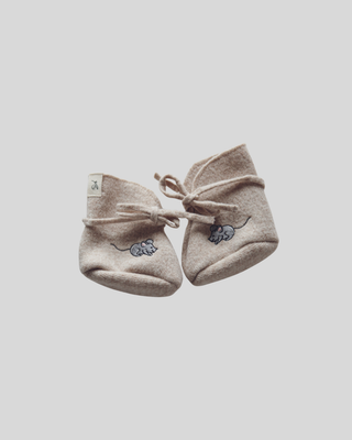 Merino Baby Schuhe Beaige