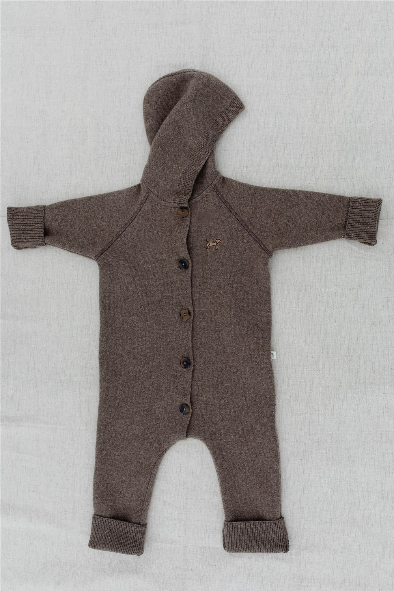 Mitwachsender Anzug für Babies aus Merinowolle