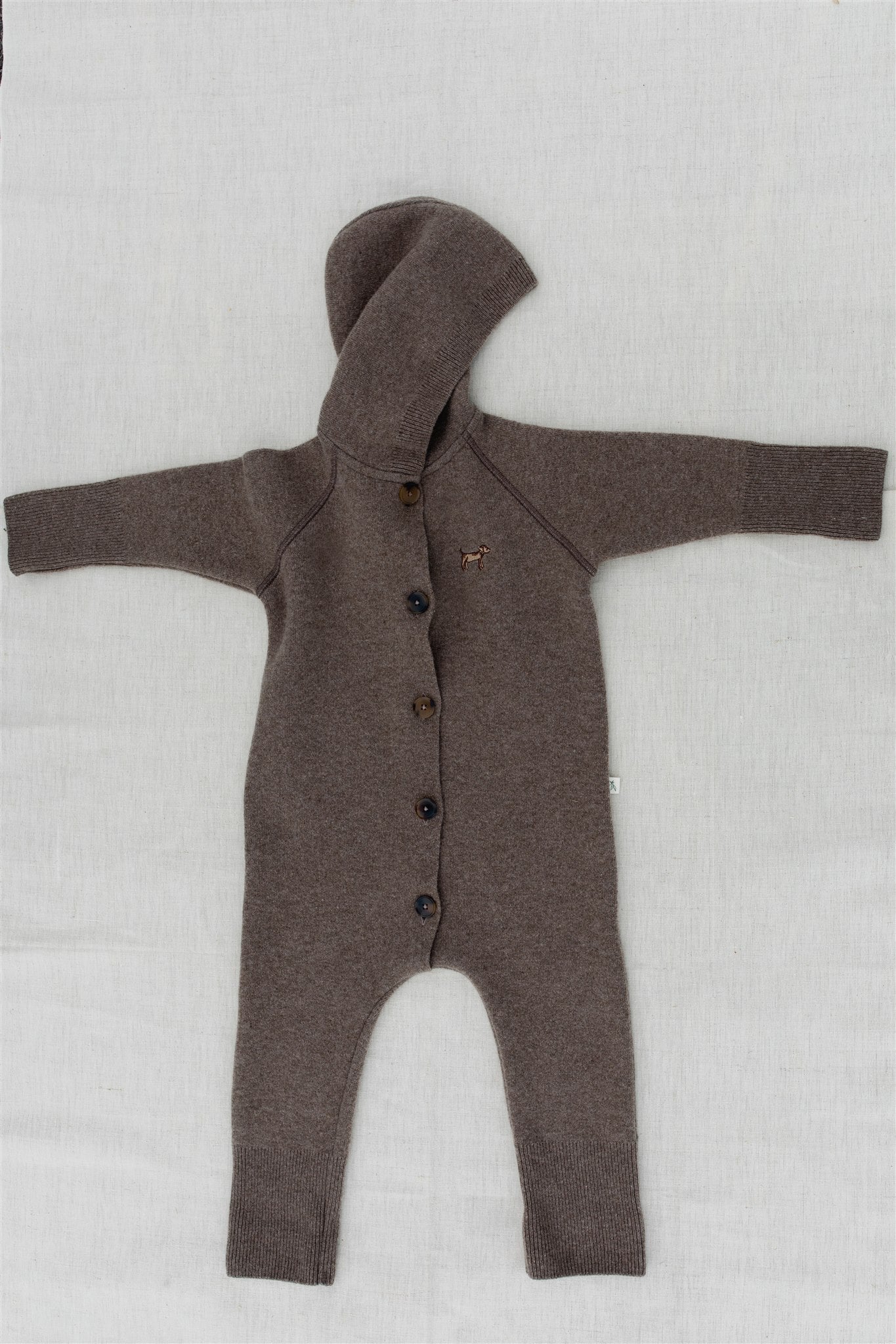 Mitwachsender Anzug für Babies aus Merinowolle